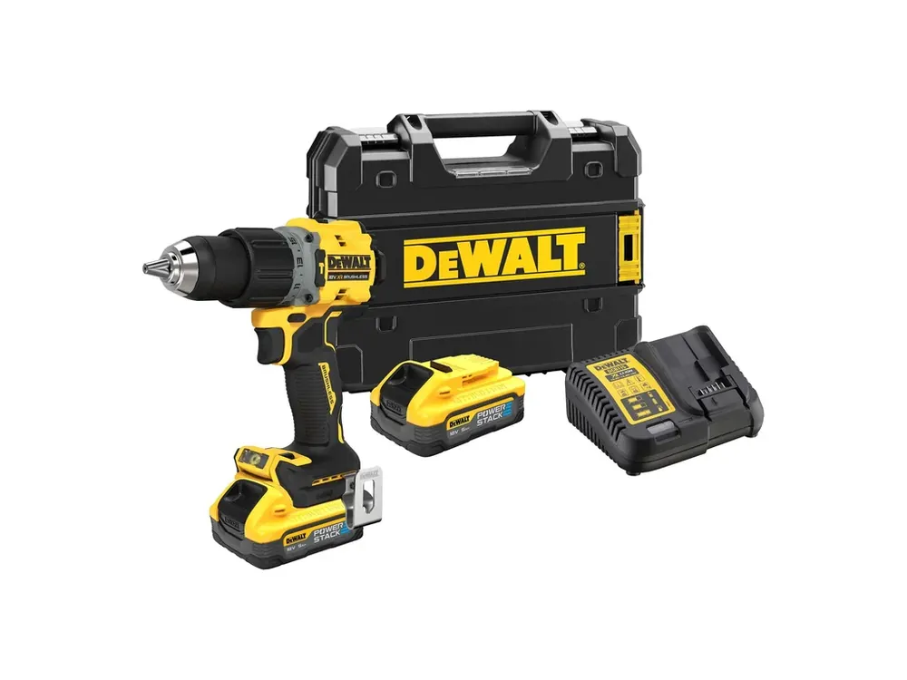Aku bezuhlíková příklepová vrtačka 18V XR 2x 5,0Ah POWERSTACK DCD805H2T DeWALT Top Prodej