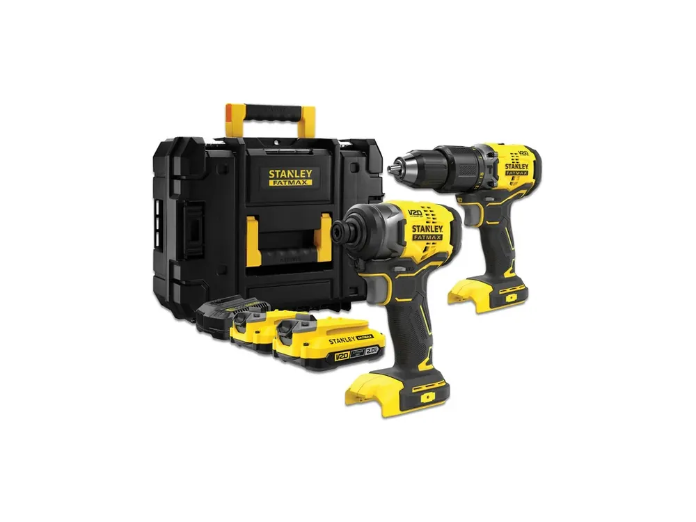 Aku kombinovaná sada 18V 2x 2,0Ah SFMCK461D2T Stanley FATMAX V20 Cenově Výhodný