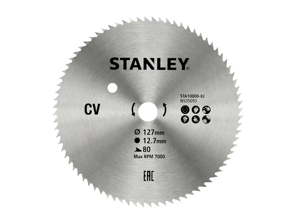 Pilový kotouč 127x12,7mm, 80 zubů STA10000 STANLEY Super Cena
