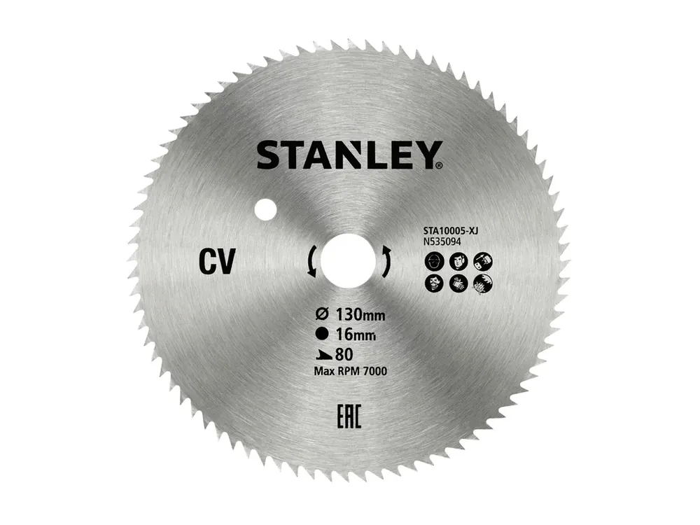 Pilový kotouč 130x16mm, 80 zubů STA10005 STANLEY Nejlepší Volba
