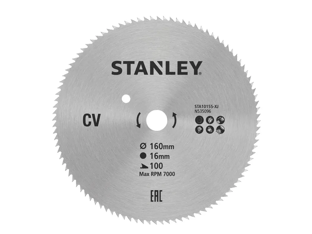 Pilový kotouč 160x16mm, 100 zubů STA10155 STANLEY Odeslání Ihned