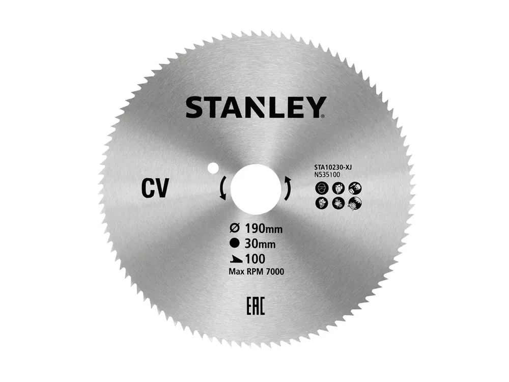 Rychlé Dodání Pilový kotouč 190x30mm, 100 zubů STA10230 STANLEY