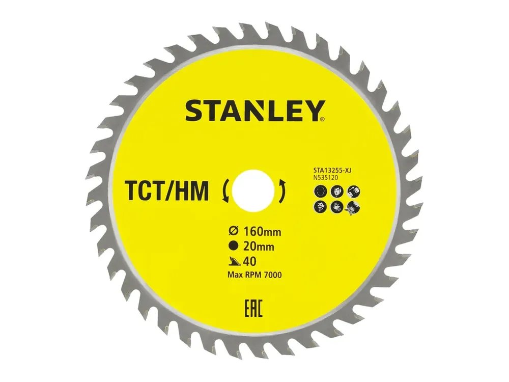Nakupujte Hned Pilový kotouč 160x20mm, 40 zubů STA13255 STANLEY