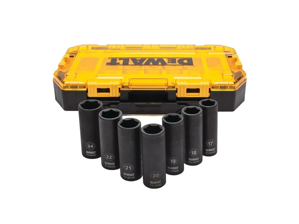 Akce Sada 1/2" prodloužených hlavic 7dílná DEWALT DWMT74737-0