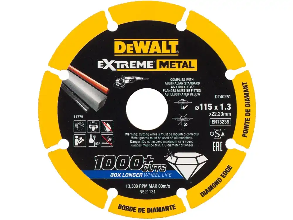 Přímo Od Výrobce Dia řezný kotouč EXTREME METAL 115 x 22mm DeWALT DT40251