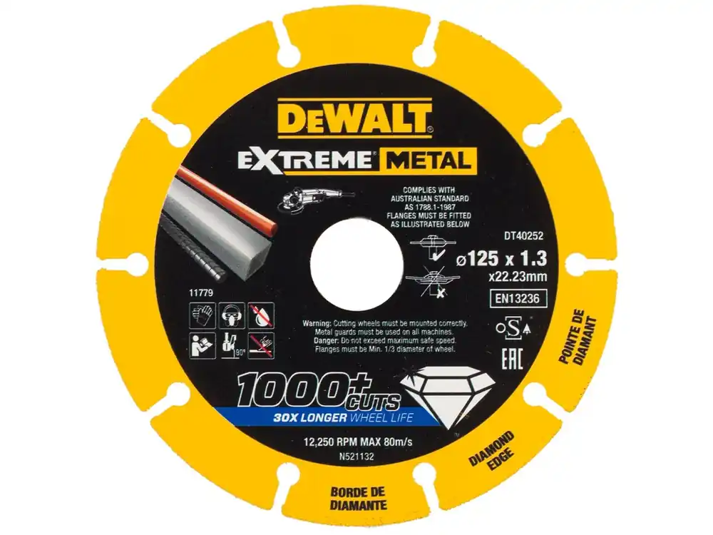 Dia řezný kotouč EXTREME METAL 125 x 22mm DeWALT DT40252 Nejprodávanější