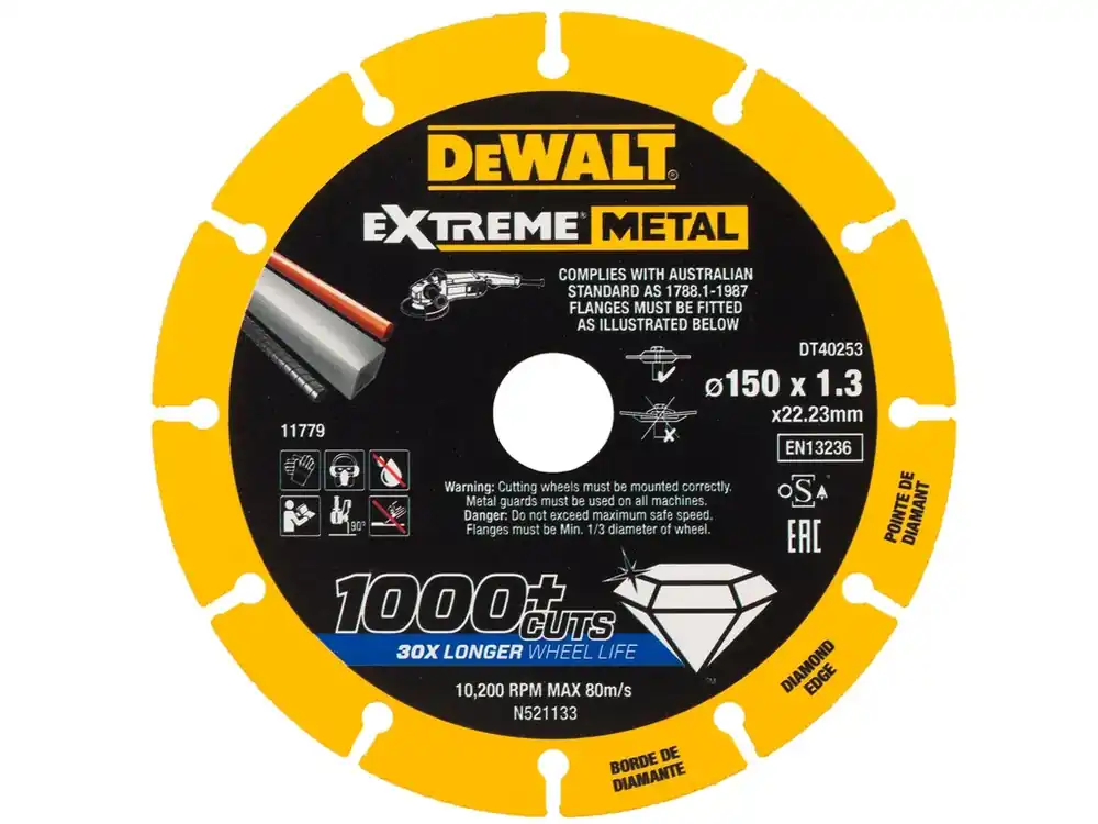 Pouze Dnes Dia řezný kotouč EXTREME METAL 150 x 22mm DeWALT DT40253