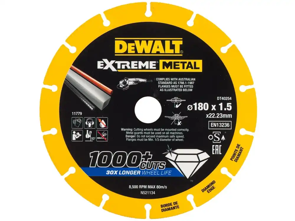 Dia řezný kotouč EXTREME METAL 180 x 22mm DeWALT DT40254 Odeslání Ihned