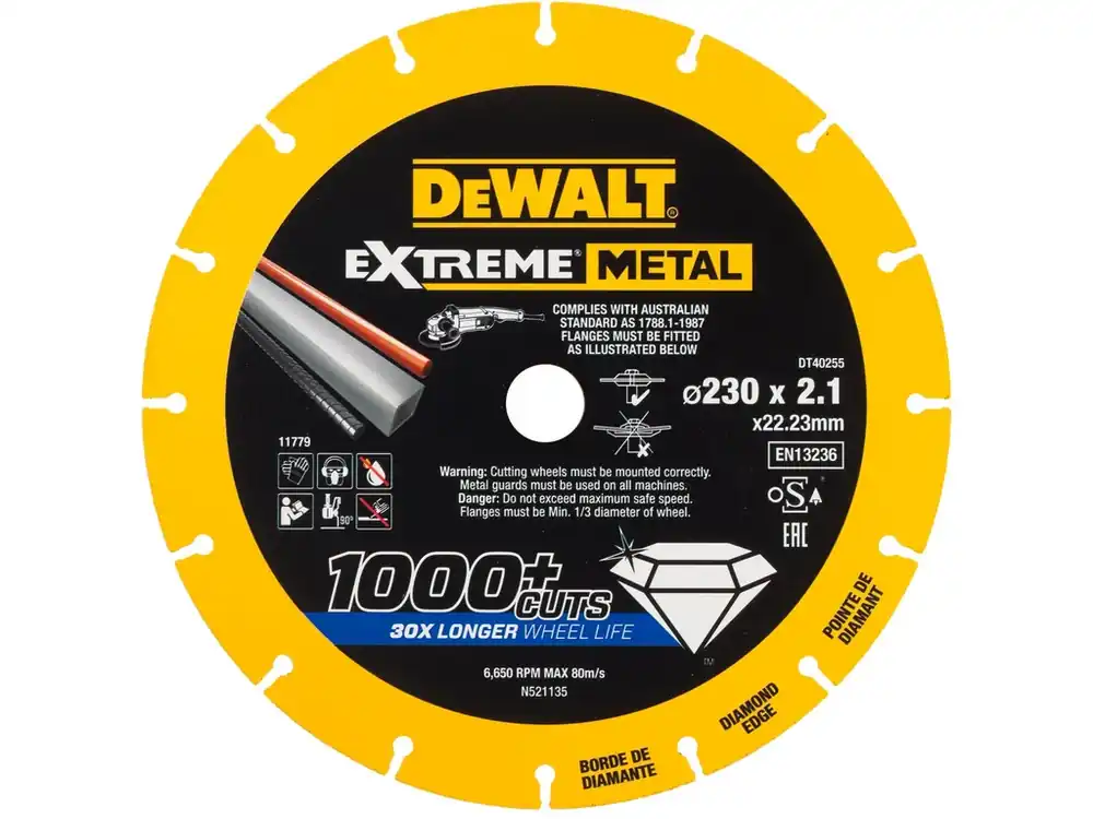 Dia řezný kotouč EXTREME METAL 230 x 22mm DeWALT DT40255 Vrácení Zdarma