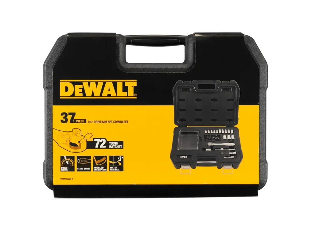 Sada 1/4" hlavic s ráčnou 37dílná DEWALT DWMT19238-1 Cenová Bomba