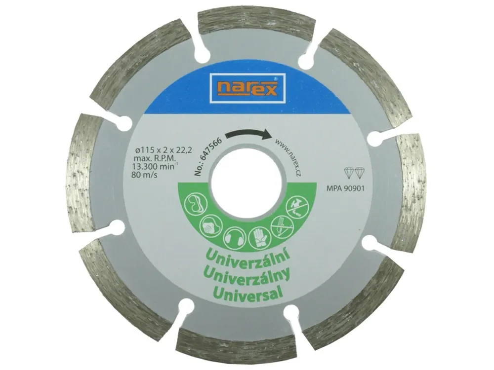 Dia 115 Universal - Diamantový řezný kotouč - universal sintrovaný Sezónní Sleva