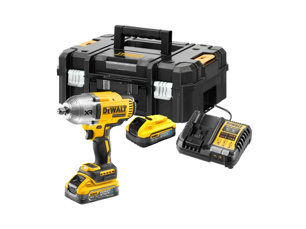 Aku bezuhlíkový rázový utahovák 1/2" 18V 5,0 Ah POWERSTACK DCF900H2T DeWALT Rychlé Dodání