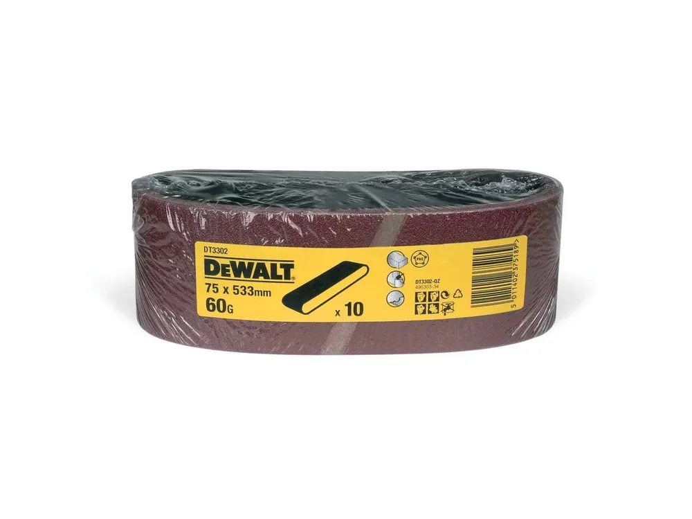 Expresní Doručení Brusné pásy 10ks P60 75x533mm DeWALT DT3302