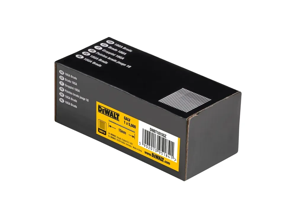 Dokud Zásoby Vydrží Hřebíky 1,25 x 15 mm pozink 5000 ks DNBT1815GZ DeWALT