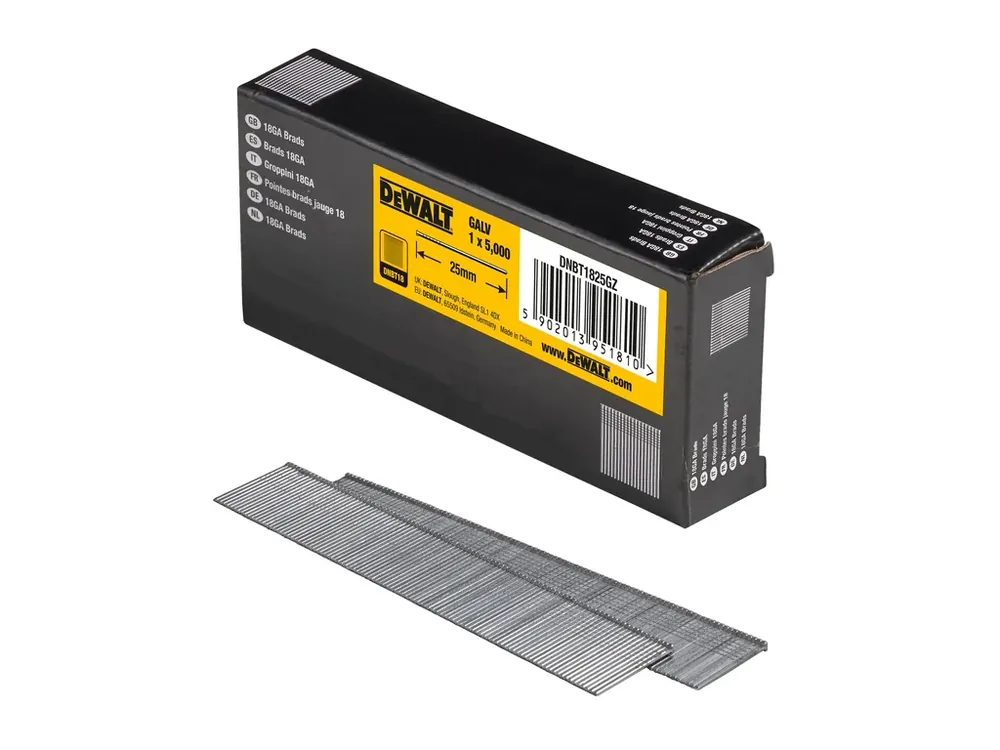 Originální Hřebíky 1,25 x 25 mm pozink 5000 ks DNBT1825GZ DeWALT