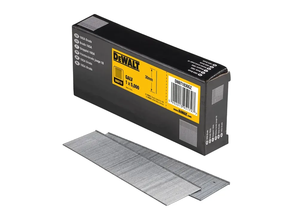 Nízká Cena Hřebíky 1,25 x 30 mm pozink 5000 ks DNBT1830GZ DeWALT