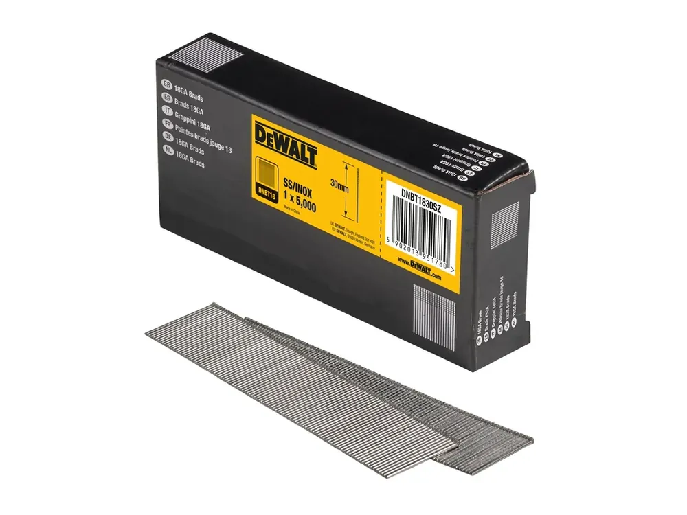 Autentický Hřebíky 1,25 x 30 mm nerez 5000 ks DNBT1830SZ DeWALT