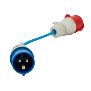 Ihned K Objednání Adaptér Gemini flex 22kW na CEE (modrý malý 3pin konektor) 16A pro go-e Charger