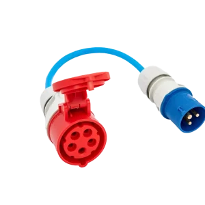 Vrácení Zdarma Adaptér Gemini flex 11kW na CEE (modrý malý 3pin konektor) 16A pro go-e Charger
