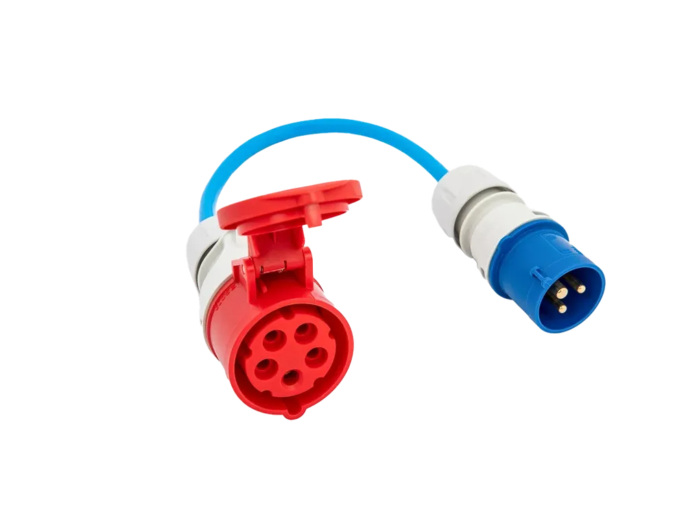 Vrácení Zdarma Adaptér Gemini flex 11kW na CEE (modrý malý 3pin konektor) 16A pro go-e Charger