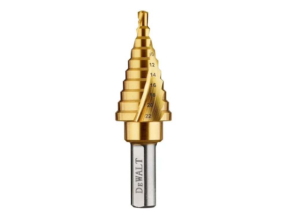 Tovární Cena Vrták stupňovitý titanový 4-22 mm DeWALT DT90246