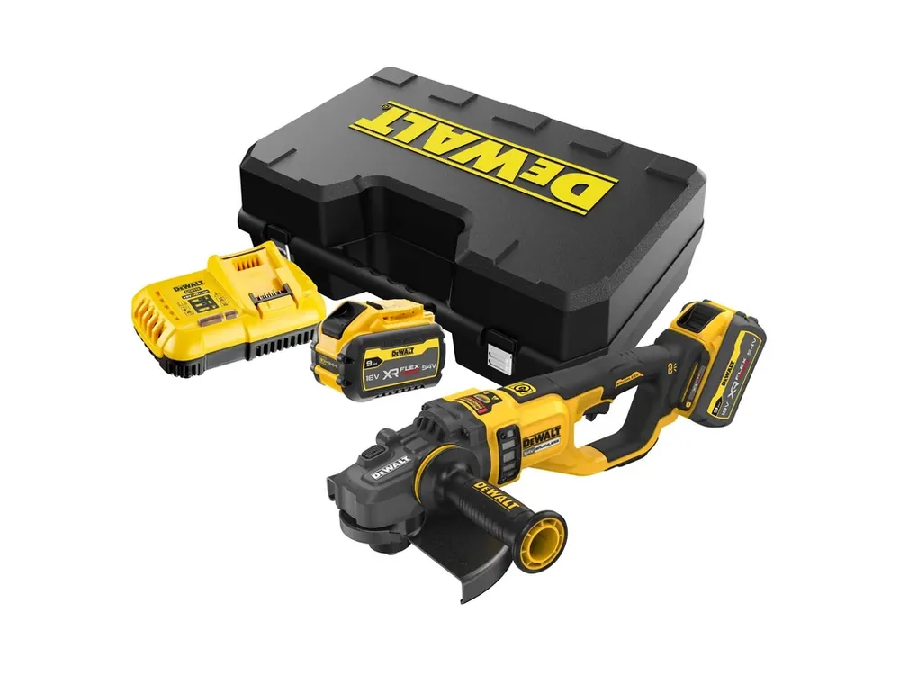 Originální Aku bruska úhlová 230mm 54V XR 9,0Ah Li-Ion FLEXVOLT DCG460X2 DeWALT