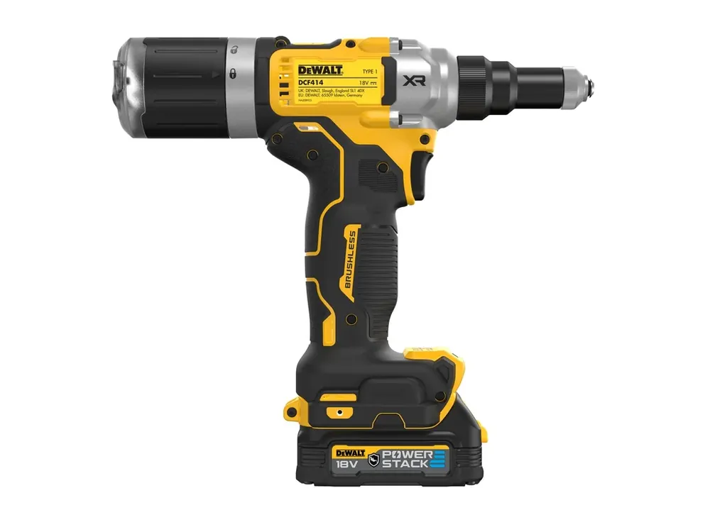 Aku nýtovací kleště 6,4mm 18V 1,7Ah POWERSTACK DCF414E2GT DeWALT Autentický