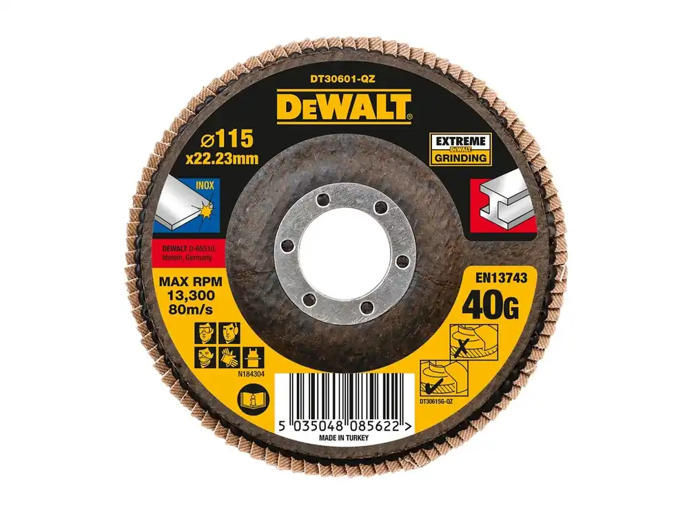Výhodná Nabídka Brusný lamelový kotouč 115mm P40 plochý DT30601 DeWALT