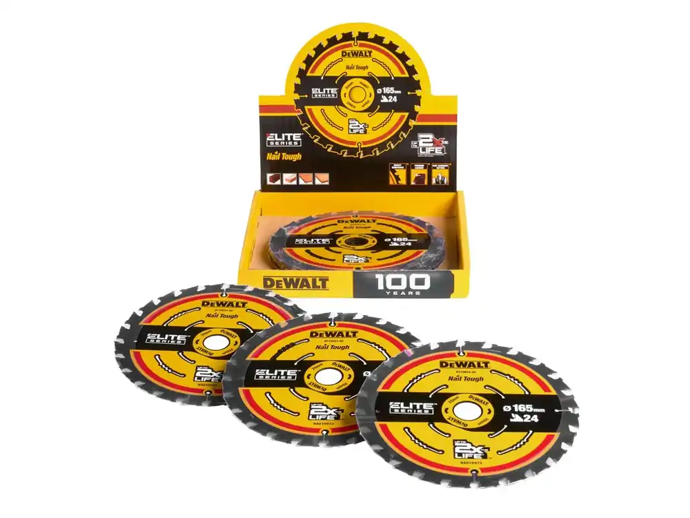 Ověřený Pilový kotouč ELITE 165x20mm, 24 zubů DT10400 DeWALT