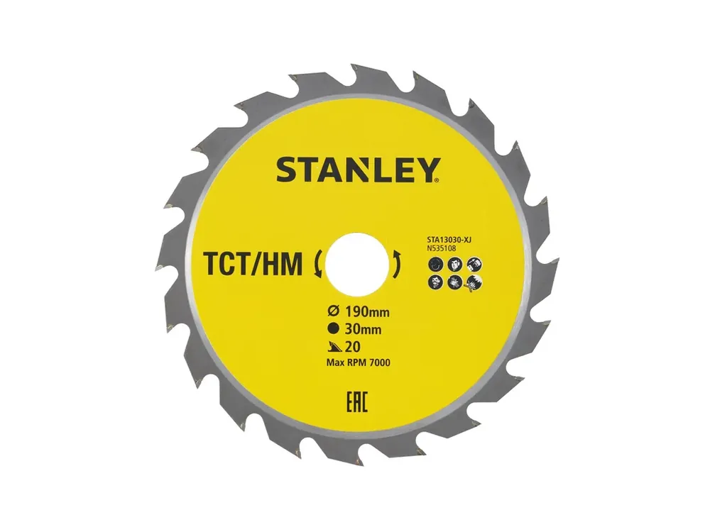 Autentický Pilový kotouč 190x30mm, 20 zubů STA13030 STANLEY