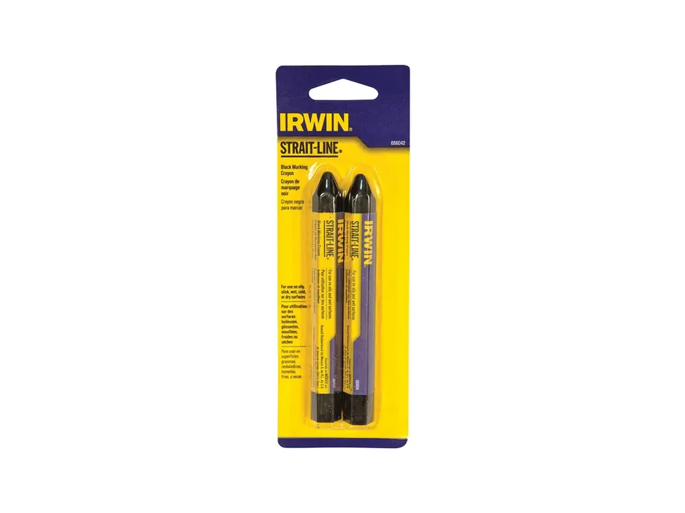Víkendová Akce Černý voskový popisovač, 2 ks v blistru IRWIN 666042
