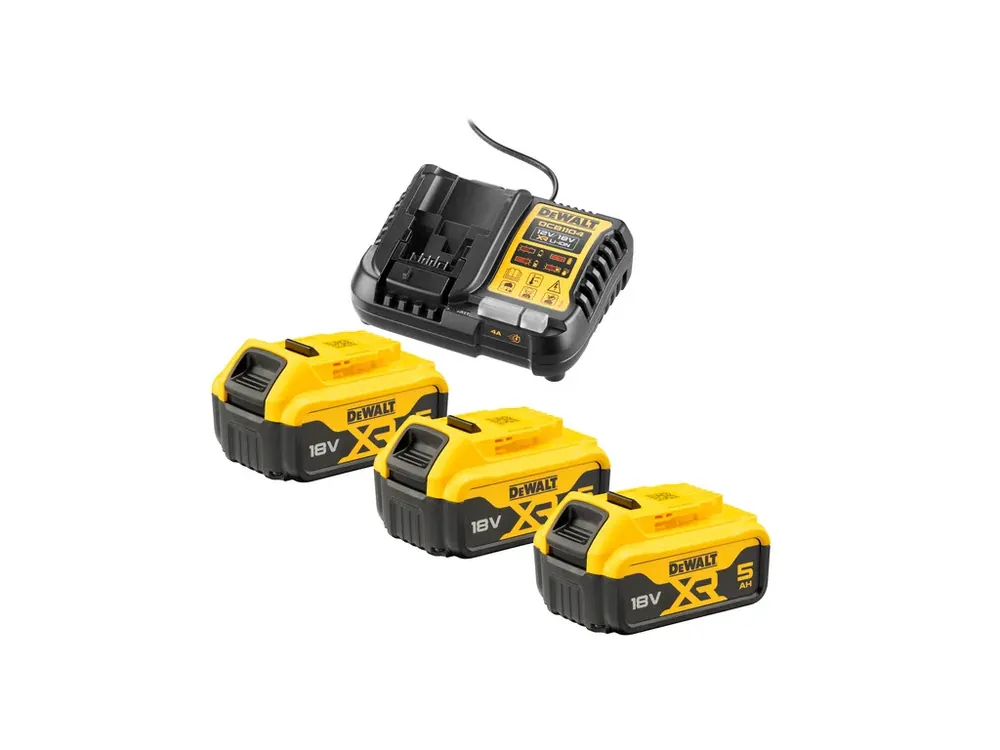 Nabíječka 10,8-54 V + 3ks baterie 5,0Ah DCB1104P3 DeWALT Aktuální