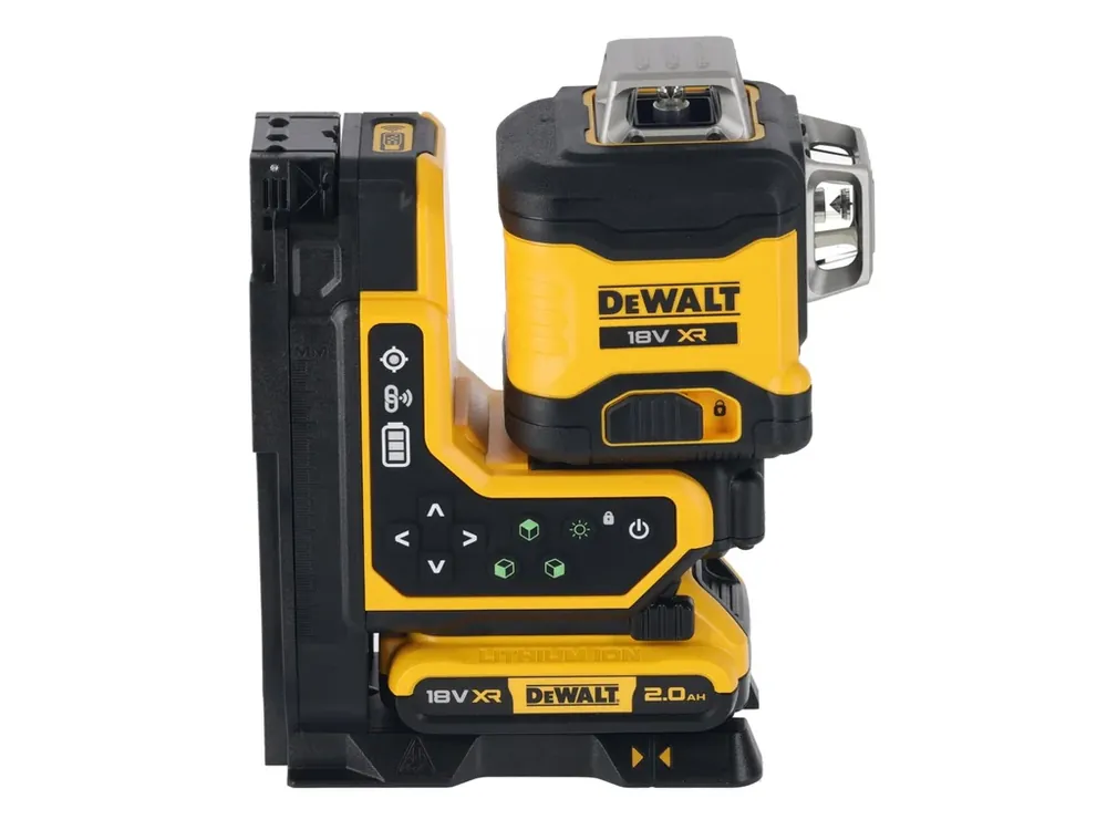 Akční Nabídka Aku Linkový laser 3 x 360° s dálkovým ovládáním 18V zelený DeWALT DCLE34035B(bez aku)