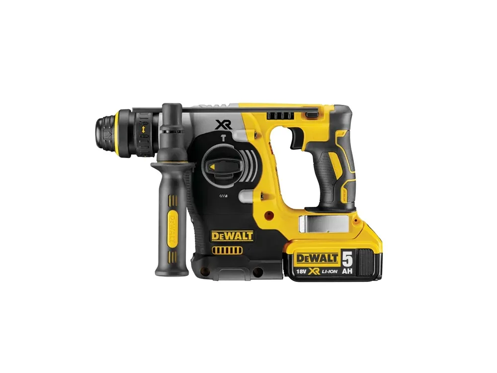Levný Aku kombinované kladivo 18V 5,0Ah Li-Ion s výměnným sklíčidlem DCH274P2T DeWALT
