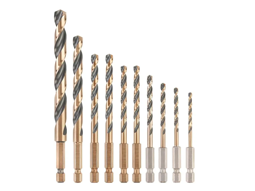 Zlevněný Sada vrtáků do kovu Black&Gold 10dílná DeWALT DT20620