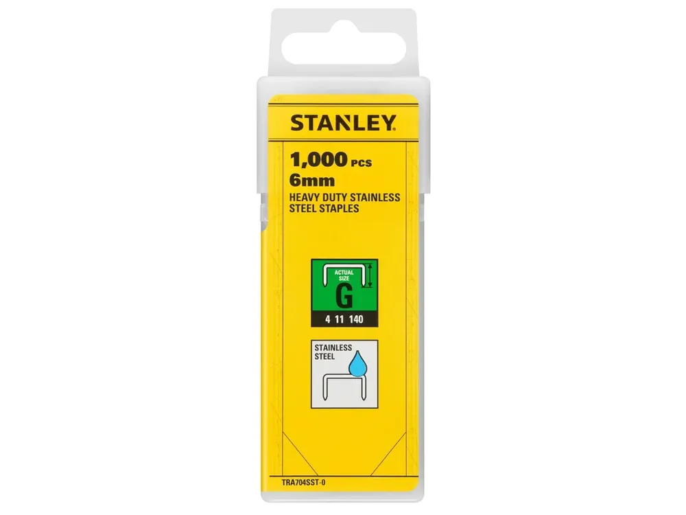 Koupit Online Spony 6mm typ G nerez bal.1000ks STANLEY TRA704SST-0