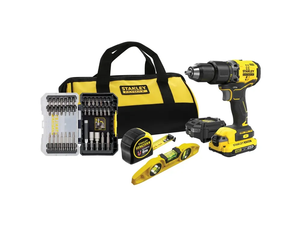 Nejprodávanější Aku kombinovaná sada 18V 1x 2,0Ah SFMCK101D1S Stanley FATMAX V20