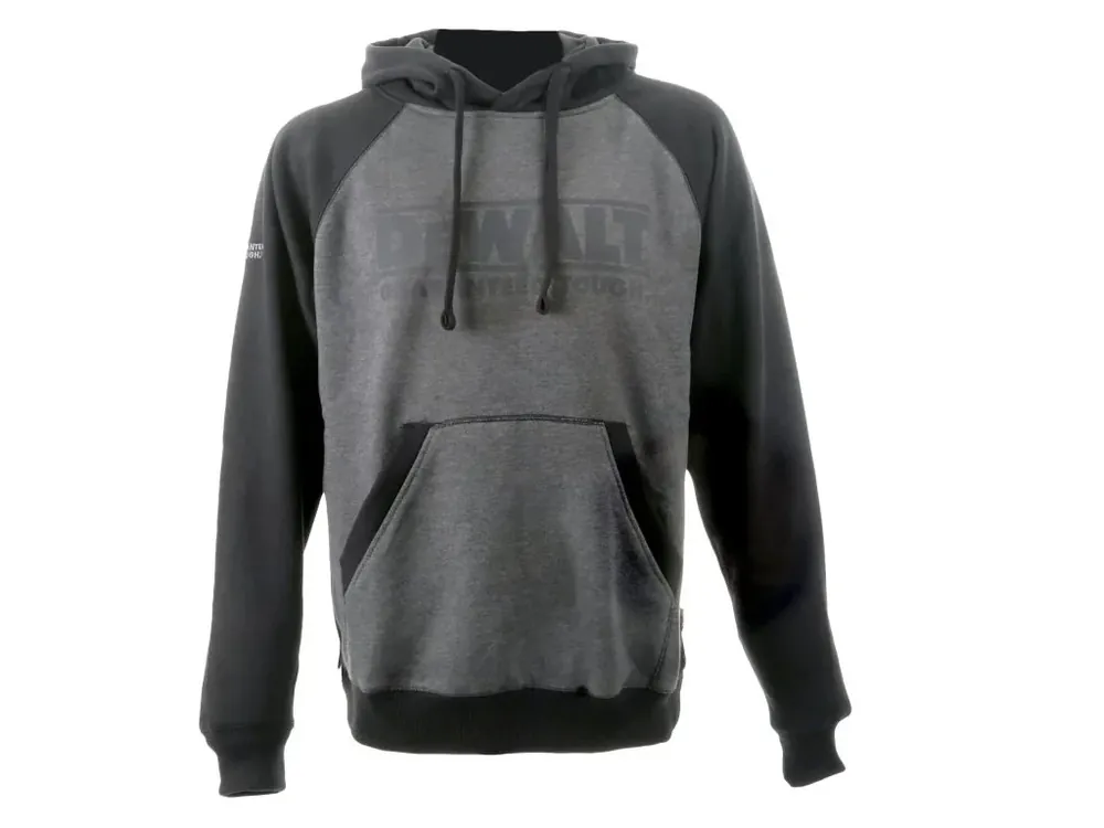 Pánská mikina Stratford hoodie s kapucí černo-šedá ORIGINAL DeWALT DEW50526 Ověřený