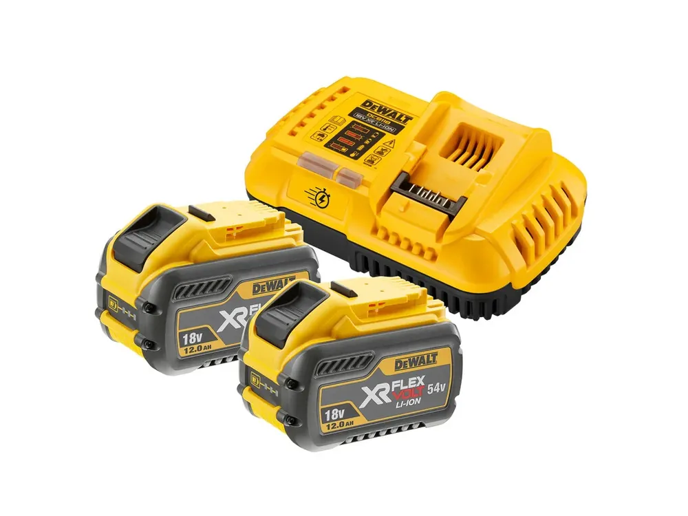 Nabíječka pro zásuvné baterie XR 18 - 54V FLEXVOLT + 2ks baterie 12,0Ah DCB118Y2 DeWALT Nízká Cena