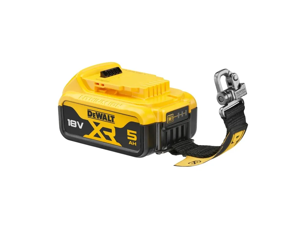 Akumulátor 18V XR 5,0Ah Li-Ion zásuvný LANYARD READY DCB184LR DeWALT Vrácení Zdarma