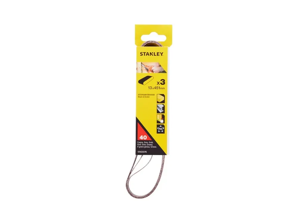 Brusné pásy 3ks P40 13x455mm Stanley STA33376 Pouze Dnes