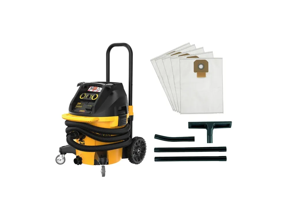 Vysavač 38litrů s automatickým oklepem s příslušenstvím 1400W DWV905MKIT DeWALT Vrácení Zdarma