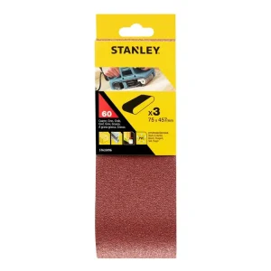 Akční Cena Brusné pásy 3ks P60 75x457mm Stanley STA33096