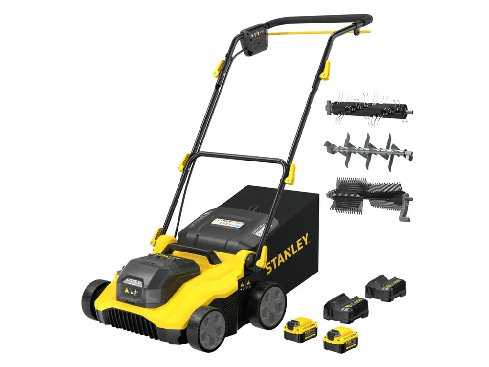 Odeslání Ihned Aku vertikutátor 18V 4,0Ah Li-Ion SCOEP3801M2 Stanley FATMAX V20