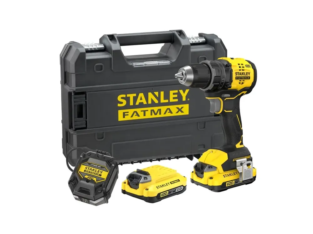 Aku bezuhlíková příklepová vrtačka 18V 2,0Ah Li-Ion SFMCD716D2T Stanley FATMAX V20 Tovární Cena
