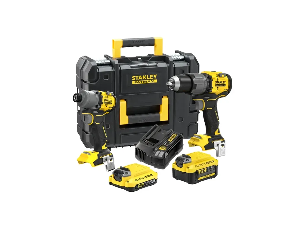 Značkový Aku kombinovaná sada 18V 1x 4,0Ah a 1x 2,00Ah SFMCK211MDT Stanley FATMAX V20