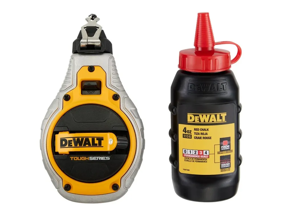 Lajnovací šňůra s červenou křídou 30m DeWALT DWHT48335RC-0 Levný