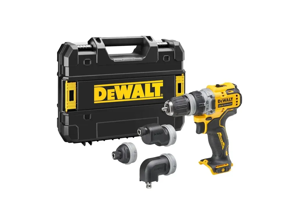 Cenově Výhodný Aku bezuhlíková vícehlavá vrtačka 12V 3,0Ah Li-Ion DCD703L2T DeWALT