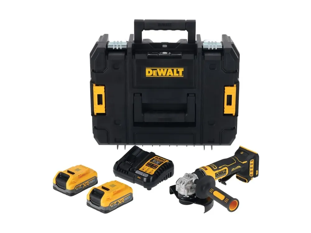 Aku bruska úhlová 125mm 18V 3,5Ah POWERSTACK DCG404S2T DeWALT Ověřený