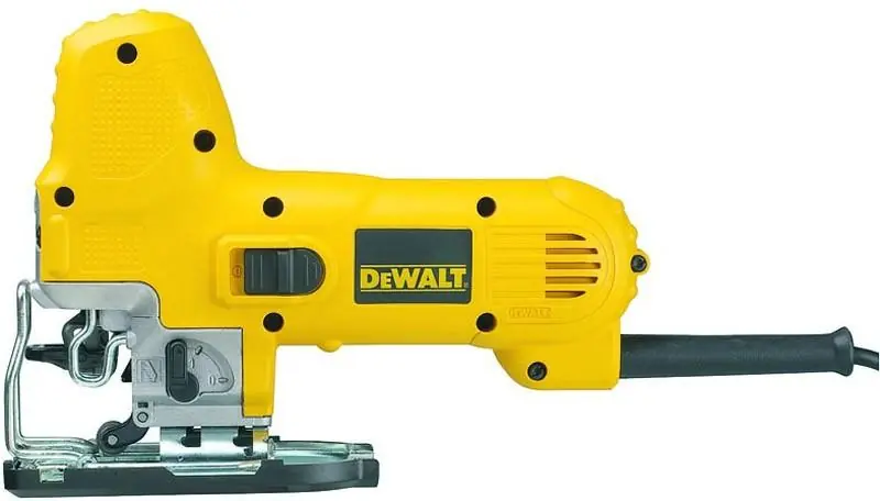 Nízká Cena DEWALT Přímočará pila s úchopem za tělo pily 550W, prořez 85mm, 2, 0 kg